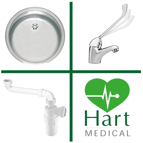 Compact Round Dental Sink Pack